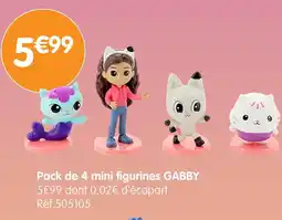 b&m GABBY Pack de 4 mini figurines offre
