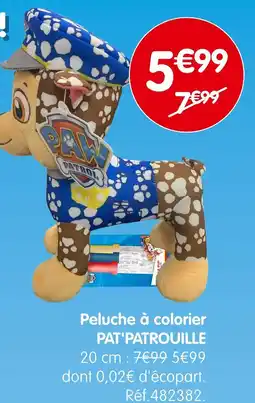 b&m PAT'PATROUILLE Peluche à colorier offre