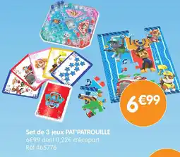 b&m PAT'PATROUILLE Set de 3 jeux offre