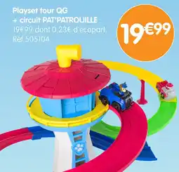 b&m Playset tour qg + circuit pat'patrouille offre