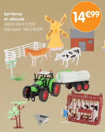 b&m Set ferme et véhicule offre