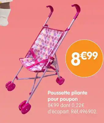 b&m Poussette pliante pour poupon offre