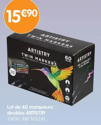 b&m ARTISTRY Lot de 60 marqueurs doubles offre