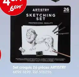 b&m ARTISTRY Set croquis 26 pièces offre