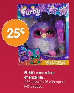 b&m FURBY avec micro et enceinte offre