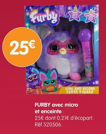 b&m FURBY avec micro et enceinte offre
