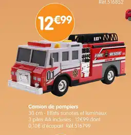b&m Camion de pompiers offre