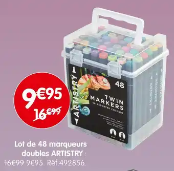 b&m ARTISTRY Lot de 48 marqueurs doubles offre