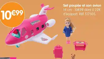 b&m Set poupée et son avion offre