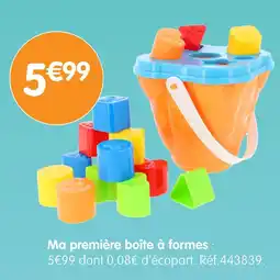 b&m Ma première boîte à formes offre