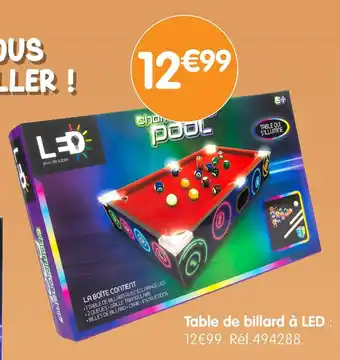 b&m Table de billard à LED offre