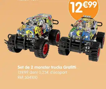 b&m Set de 2 monster trucks Graffiti offre