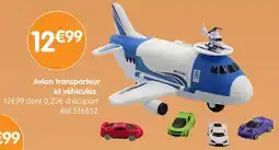 b&m Avion transporteur et véhicules offre