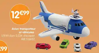b&m Avion transporteur et véhicules offre