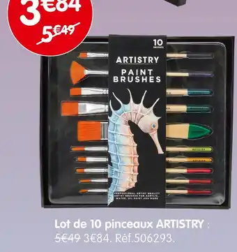 b&m ARTISTRY Lot de 10 pinceaux offre