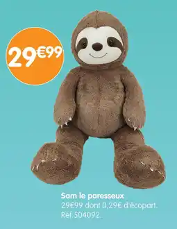 b&m Sam le paresseux offre