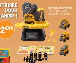 b&m Set table de chantier offre