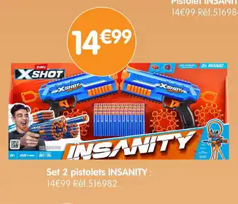 b&m Set 2 pistolets INSANITY : offre