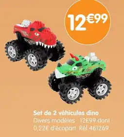 b&m Set de 2 véhicules dino offre