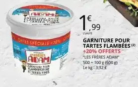 E.Leclerc Adam - garniture pour tartes flambées offre