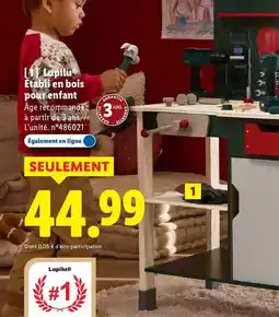 Lidl Lupilu - établi en bois pour enfant offre