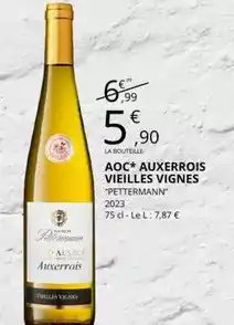 E.Leclerc Aoc - aoc auxerrois vieilles vignes offre