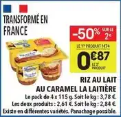 Supeco Nestlé - riz au lait au caramel la laitière offre