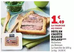 U Express Maison bolard - pâte en croûte offre