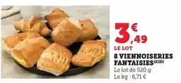 U Express 8 viennoiseries fantaisies offre