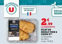 U Express U - filet de merlu fish & chips offre