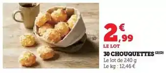 U Express 30 chouquettes offre