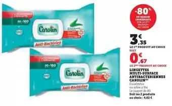U Express Carolin - lingettes multi-usages antibacteriennes offre