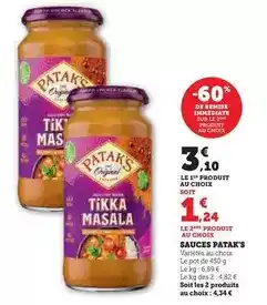 U Express Patak's - sauces offre