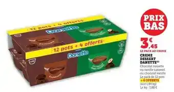 U Express Danone - creme dessert danette offre