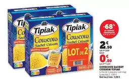 U Express Tipiak - couscous sachet cuisson offre