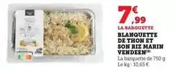 U Express Le marin vendéen - blanquette de thon et son riz offre