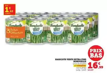 U Express Bonduelle - haricots verts extra fins offre