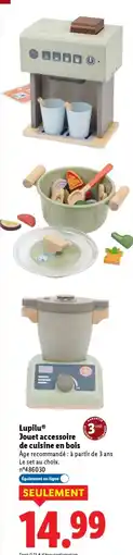 Lidl Lupilu jouet accessoire de cuisine en bois offre