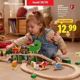 Lidl Lupilu set de chemin de fer en bois offre