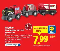 Lidl Playtive locomotive ou train électrique offre