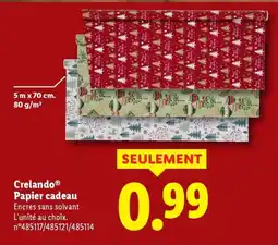 Lidl Crelando papier cadeau offre