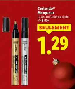 Lidl Crelando marqueur offre
