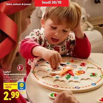 Lidl Lupilu Jeu de motricité en bois offre