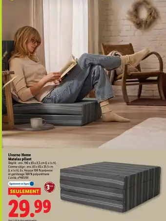 Lidl Livarno Home Matelas pliant offre