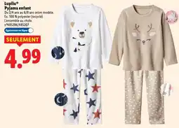 Lidl Lupilu pyjama enfant offre