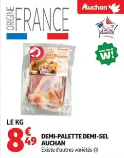 Auchan Demi-palette demi-sel auchan offre
