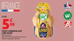 Auchan Poulet fermier de loué label rouge offre