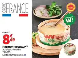 Auchan Mini mont d'or aop offre