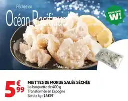 Auchan Miettes de morue salée séchée offre