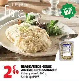 Auchan Brandade de morue auchan le poissonnier offre